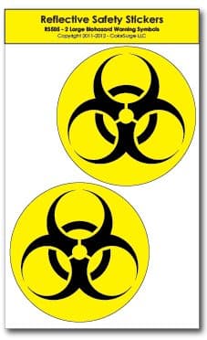 Bio Hazard Reflective Decals