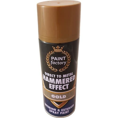 400ml Hammered Effect Spray Paint Gold