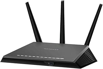 Netgear Nighthawk R7000 WLAN Router AC1900 (Dual Band, up to 1900 Mbps, Coverage up to 150 m² & 30 Devices, 4 x 1G Ethernet & 2 x USB Ports, Includes 30 Day Circle Child Protection & Armor