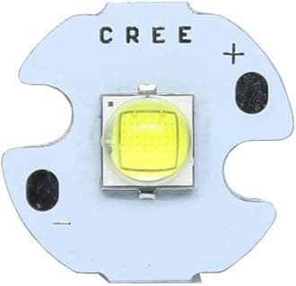 AETOOL - 10W Cold White Cree XML2 XM-L2 T6 LED Light Diode Lamp+20mm/22mm DC3.7V 12𝖵 Driver DIY Flashlight (LED16mm White PCB 22mm 1 Mode Driver)