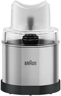 Braun Coffee and Spice Grinder Attachment MQ 60 - EasyClick Accessories for Braun Hand Blender MQ 3 and MQ 5, 350 ml Capacity, Stainless Steel