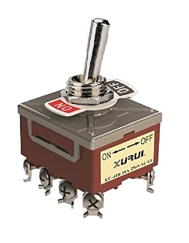 FULL THROTTLE - Heavy Duty 4PST ON-Off Toggle Switch 20A 125V, 15A 250V Screw Terminals (41B)