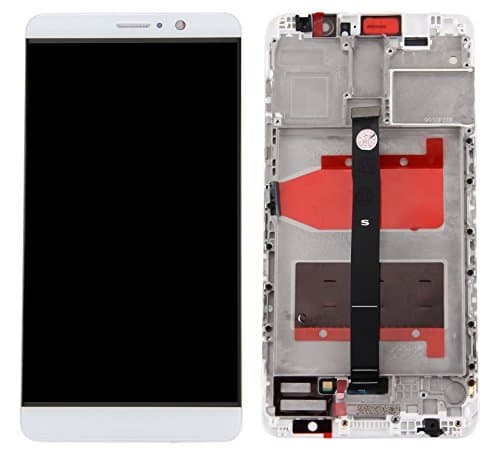 Huawei Mate 9 Compatible LCD Display Unit with Frame in White + Tool