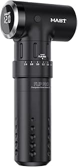 Mast Tattoo Flip Pro Wireless & Cord Tattoo Pen Machine Gun 2.6mm-4.0mm Strokes Length Coreless Motor Power by Mcore for Tattoo & SMP & PMU