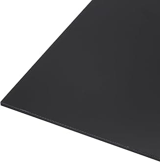 12" x 12" x 1/8" HDPE Plastic Sheet, High Density Polyethylene Sheet Cutting Board Black Solid Block, [for DIY, Home Floor]