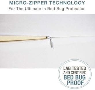 SafeRest Premium Low Profile Up to 5.5" Thick Box Spring Encasement - Waterproof - Breathable, Noiseless and Vinyl Free - Fits Up to 5.5" - Full