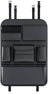 Premium Backseat Organizer for Land Rover Defender (2018 2019 2020 2021 2022 2023 2024 2025), Protector Kick Mats for Kids, Travel Accessories Organizer.