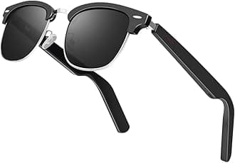 Smart Sunglasses Glasses for Men Women with AAC Speaker Open Ear Music Touch Buttons Remote Photo Voice Assistant Hand-free Calling, Unisex Audio Intelligent Bluetooth 5.0, Great Gift for Friends