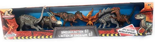 Kid Galaxy Pose-able Dinosaur Action 6 Pack Create Epic Battles