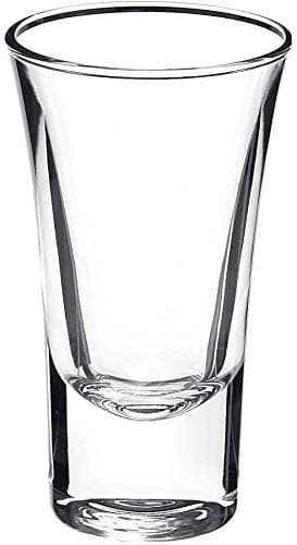 4 Quality Large Fluted Shot Glasses | Extra Thick Base Makes Them Hard to Smash | Large 2oz Shot Glasses