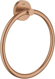 Grohe Essentials Brushed Warm Sunset Towel Ring