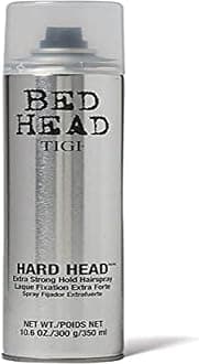 TIGI Bed Hard Head Extra Strong Hold Hair Spray, Tan, 10.6 Ounce