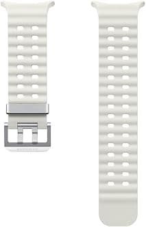 Samsung Galaxy Official Marine Band for Galaxy Watch Ultra, White Sand
