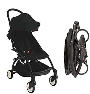 Baby Mini Portable Stroller Pram kids-care Compact Lightweight Jogger Carry-on Fold-able Black
