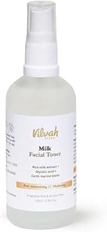 Milk Face Toner | Minimizes Pores and Hydrates Skin | Balances & Restores Skin's pH Levels | For All Skin Types, 100ml (Pack of 1)