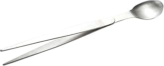 BESTonZON Serving Spoon Tweezer Tongs Flatware Serving Utensil Buffet Banquet Barbecue Cooking Salad Grilling Tasting 17.5cm