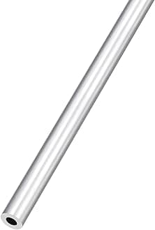 METALLIXITY 6063 Aluminum Tube (8mm OD x 4mm ID x 300mm L), Aluminum Round Tubing - for Home Furnishing, Machinery, DIY Handicraft