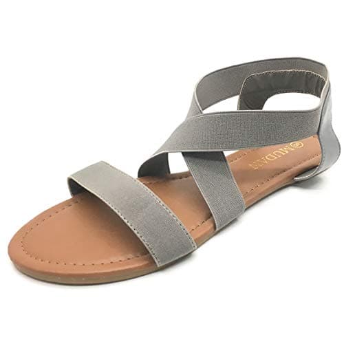 MUDAN Women's Elastic Flat Sandals