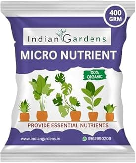 Indian Gardens - Micro Nutrient Fertilizer | Soil Applicant | Premium Essential Plant Food | Home Gardens for All Plants - 400 Grams