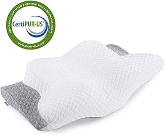 Misiki Memory Foam Piilow Orthopedic Pillow, Contour Pillows for Neck Pain, Cervical Support Pillow for Sleeping, Ergonomic Pillow for Side Sleepers, Back and Stomach Sleep