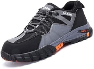 Safety Shoes Steel Toe Lightweight Work Sneakers for Men and Women Kevlar Midsole Slip Resistant Industrial Footwear