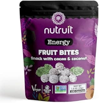 Nutruit Date Ball Snack (Pack of 20), Vegan, Gluten Free, Non GMO, Plant Based, High Fiber, 1.1 oz Packs