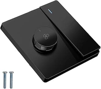 SLXLYH 220V Adjustment Ceiling Fan Speed Control Wall Button Dimmer Stepless Gears Fan Speed Adjuster