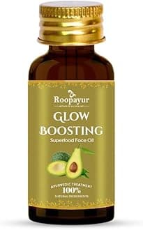 Roopayur Avocado Glow Boosting Facial Oil Serum - 30ML Glowing Face Anti-Aging & Radiant Skin With Vitamin E & C Helps Acne Scar Marks & Fine Line Wrinkles for Men Women