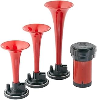 003001671 Triple-Tone Air Horn Kit with 12V Air Compressor and Mounting Bracket