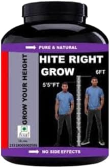 Hite Right Grow | Height Increasing Height Growth | Capsule | Height badhane ki dawa| after 18 | (Pack Of (1)