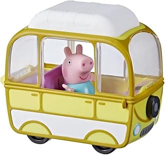 Peppa Pig Peppa's Adventures Little Campervan, with 7.5cm Peppa Pig Figure, Inspired by The TV Show, for Ages 3 and Up
