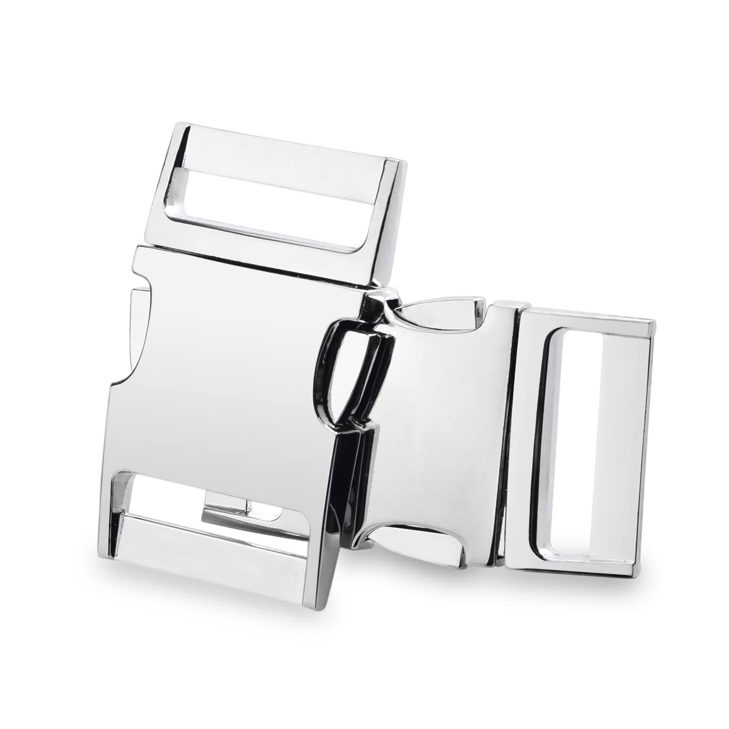 CooBigo Metal Side Release Buckle Webbing Buckle Paracord Bracelet Clasps for Leather Strap Dog Collars Harness Belt