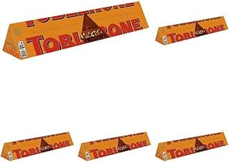 Orange Twist Chocolate Bar, Swiss Chocolate with Honey and Almond Nougat, Treat for Sharing or Christmas Gifting 360 g (Pack of 5)
