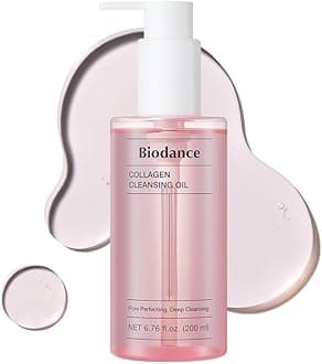 Collagen Cleansing Oil, Facial Oil Cleanser, Gentle Makeup Remover without Clogging Pores, Removes Bleackhed and Whitehead for Sensitive Skin, Oily Skin, Korean Skincareㅣ6.76 fl. oz. (200 ml)