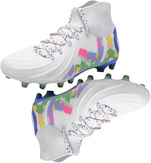 Big Kids Soccer Shoes Unisex Academy Indoor Outdoor Football Turf Durable Rubber Shoes TPU Outsole for Adult Ankle Cleats