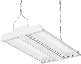 Allsmartlife LED Linear High Bay Light 1-Pack, 150W 20250LM 0-10V Dimmable 5000K Daylight, Adjustable Tilt Hanging LED High Bay Shop Lighting Fixtures for Garage Warehouse Workshop