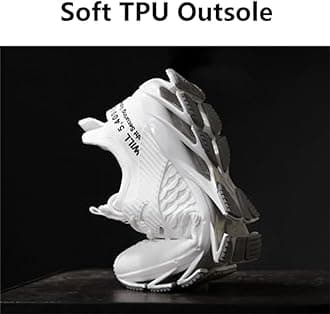 Rasedo Tallboost Sneakers, Height Boosting Shoes for Men, Breathable Knit Slip on Walking Running Shoes Comfort Non Slip Work Sport Athletic Trainer with Insole