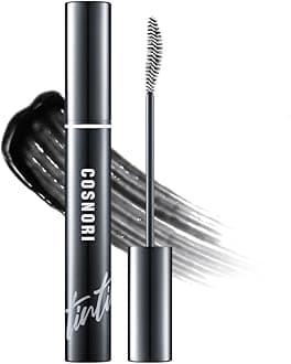 COSNORI Eyelash Tinting Serum 01 Deep Black - Korean Eyelash Boost Tinted Serum – Eyebrow Growth Enhancer for Longer and Thicker – Lash Perm Essential - Vegan, Irritation Free 0.3 fl.oz / 9g (Black)