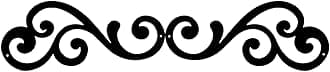 Benziso Metal Scroll Wall Art Traditional Iron Wall Decor Wall Medallion Home Decorations Decorative Scroll Accent for Hallway Front Porch Above Door