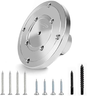 Phukmlong 4" Wood Lathe Faceplate for 1"-8TPI Thread with Screw Chuck, Wood Lathe Accessories Tools…