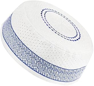 Men Muslim Prayer Kufi Hat Prayer Headwear Cap Islamic Beanie Skull Cap Embroidery Kofia Topi Sun Hat
