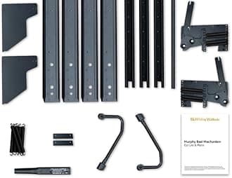 Wilding Wallbeds Murphy Bed Mechanism Kit Vertical Wall Bed, DIY Frame Hardware for Folding Cabinet, Easy to Build Hidden Bed (Queen)