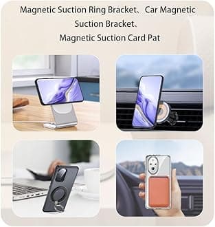 BRAND Ultra-Thin TPU Frame Case for Honor 200, With Magnetic Ring for Wireless Charging & Car Mount, Black