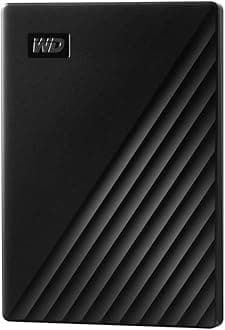 WD 1TB My Passport portable external storage, external hard drive, USB 3.0, portable HDD with software for device management, backup and password protection, works with PC, Xbox &Playstation, Black