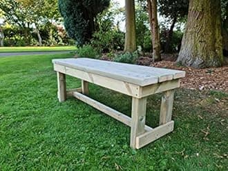 Churnet Valley Garden bench, Wooden Handy Bench, Outdoor Bench, 120cm Long Garden Bench