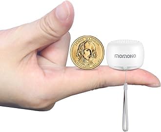 Mini Bluetooth Speaker with Camera Remote Control For Smartphones, TWS Pairing Stereo Bluetooth Speaker, Portable Bluetooth Speaker Wireless(Mini Round,White)