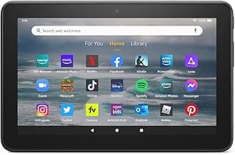 Like-New Amazon Fire 7 tablet (newest model) 7” display, read and watch, under $80 with 10-hour battery life, 32 GB, Black