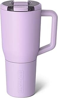 BrüMate Müv - 35oz 100% Leak Proof Insulated Coffee Mug with Handle & Lid - Stainless Steel Coffee Travel Mug - Double Walled Coffee Cup (Lavender)