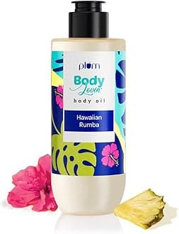 Hawaiian Rumba Body Oil With Avocado Oil, Coconut Oil, Carrot Seed Oil, 100% Pure Moisturizing Oil, Instant Glow, Detoxifying, Nourishing Bath Oil, Paraben, Silicone & Mineral Oil Free, 6.7 Fl Oz