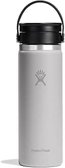 Coffee Flask 591 ml (20 oz) - Vacuum Insulated Stainless Steel Travel Mug with Leak Proof Flex Sip Lid - Wide Mouth - Birch